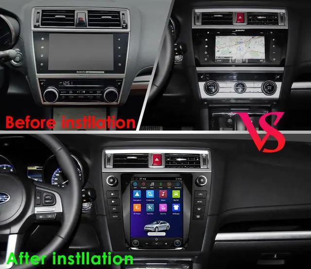 Alt view image 2 of 6 - 2GB+64GB Android 14 Car Radio Stereo Upgrade for Subaru Legacy Outback 2015-2019 with 10.4" HD Touchscreen Wireless Apple Carplay | Android Auto WiFi GPS Navigation Bluetooth 5.0 FM,SWC,Car Tablet