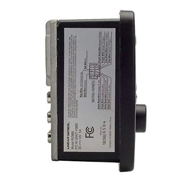 Alt view image 5 of 6 - Dual-Zone Multimedia Stereo Receiver with Bluetooth/USB/AUX/AM/FM for RV, Motorcycle, Power Sports, Campers