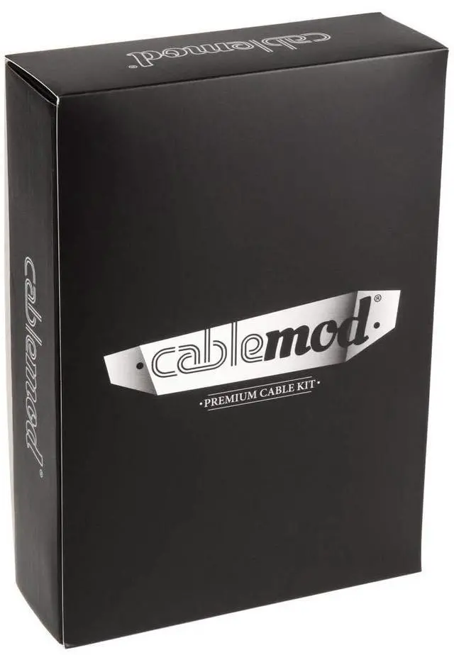 Alt view image 4 of 4 - C-Series Classic ModMesh Sleeved Cable Kit for Corsair Type 4 RM Black Label/RMi/RMX (Black + White)
