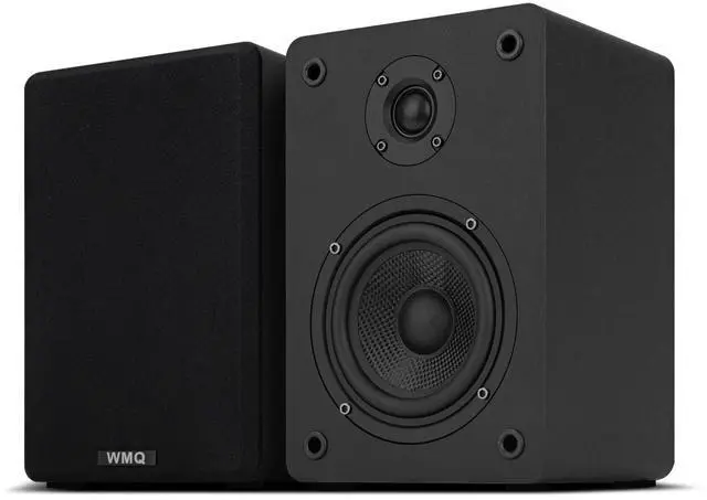 Main image of 40W*2 Passive Bookshelf Speakers for Record Players and Home Theater Systems, Midrange and High-Frequency Stereo Speakers, Indoor Rear Surround Speakers, Requires a Amplifier,(Black)
