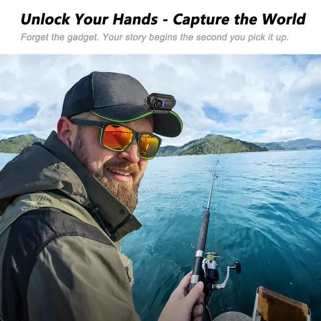 Alt view image 5 of 6 - 4K Mini Body Camera 128GB Thumb Size Wearable Action Cam, Hands-Free POV Recording, Portable Body Worn Camera for Travel, Cycling, Sports, Pets, Outdoor Adventures