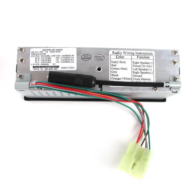 Alt view image 4 of 6 - M200 Bluetooth Radio Car Bluetooth Excavator Radio AUX-in Slot AM/FM USB Mic MP3 Player for Komatsu Kobelco Sumitomo Excavator