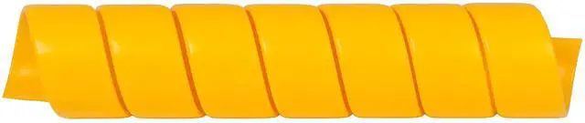 Main image of Caplugs 032C100YE SPSS Series Plastic Safeplast s, Spiral Wrap Hose & Cable Protector, Yellow HD-PE, 1.25" OD x 100' L, Hydraulic & Pneumatic Hoses, Construction (032C100YEY1)