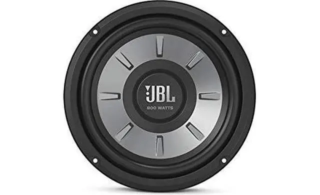 Alt view image 2 of 4 - Stage 810 800W Max 8" Stage Series Single 4 ohm Car Audio Subwoofer Speaker Bundled with Alphasonik Earbuds