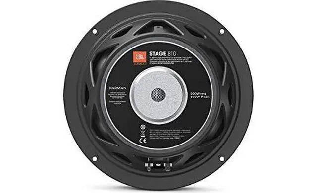 Alt view image 3 of 4 - Stage 810 800W Max 8" Stage Series Single 4 ohm Car Audio Subwoofer Speaker Bundled with Alphasonik Earbuds