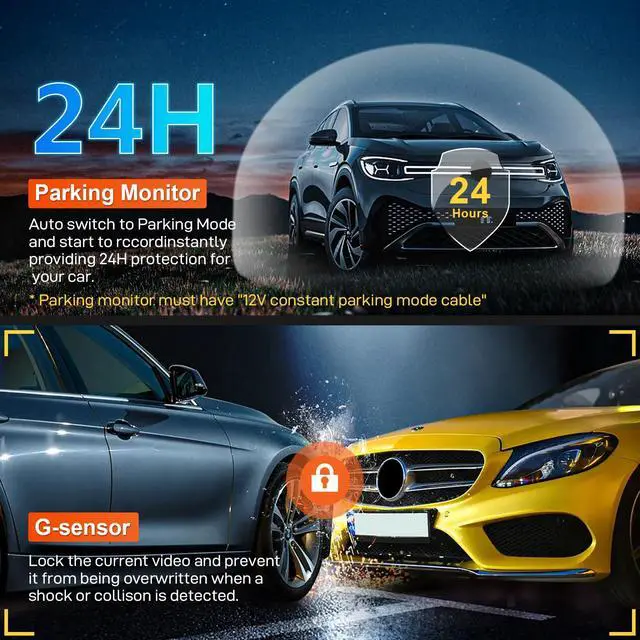 Alt view image 6 of 6 - Front 4K & Rear 1080P Dash Cam Fit for Jeep 5th Gen Cherokee 2019-2023 KL (Model D),Latitude Lux Limited Trailhawk X,OEM Look, UHD 2160P Video, Easy to Install, Free App and 128GB Card