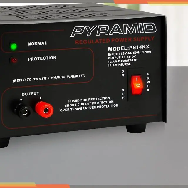 Alt view image 6 of 6 - Universal Compact Bench Power Supply - 12 Amp Linear Regulated Home Lab Benchtop AC-to-DC 12V Converter