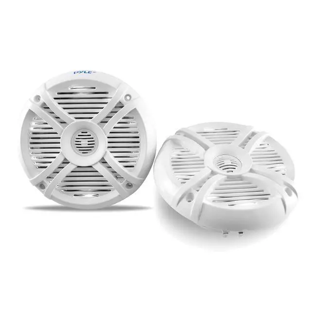 Alt view image 3 of 6 - 6.5 Dual Waterproof Marine Speakers - 250W Outdoor Car/Boat Radio Stereo Speakers Waterproof/Weather Proof Marine Stereo Speakers System Pair- LED Light Mount Kit Speaker Wire Grill PLMRX68LEW