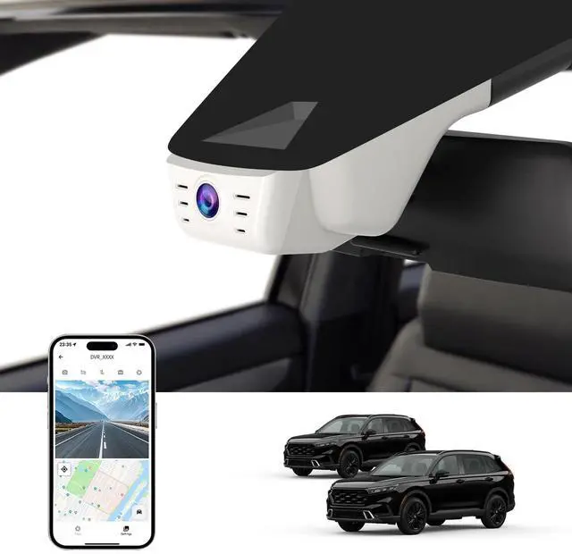 Main image of Front 4K Dash Cam for Honda CR-V 2023-2025 Sport Touring EX EX-L Hybrid (Gen6)(Model B) Grey,Easy Installation,OEM-Style,Collision Detection,Loop Recording,WiFi & App,64G Card
