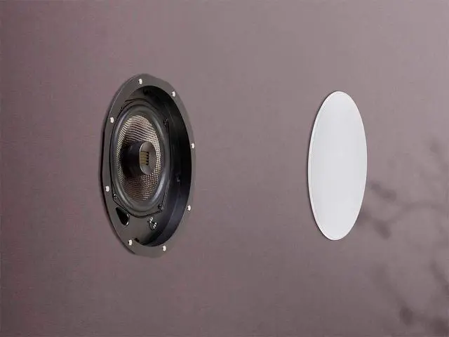 Alt view image 4 of 5 - 3-Way Carbon Fiber In-Wall Column Speaker - 6.5 Inch, With Ribbon Tweeter, Black - Amber Series
