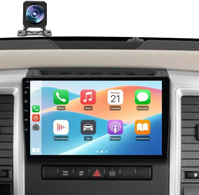 Main image of 4Core 64GB Car Radio Stereo 10 Inch Touch Screen for Dodge Ram 1500 2500 3500 2009 2010 2011 2012 with CarPlay Android Auto