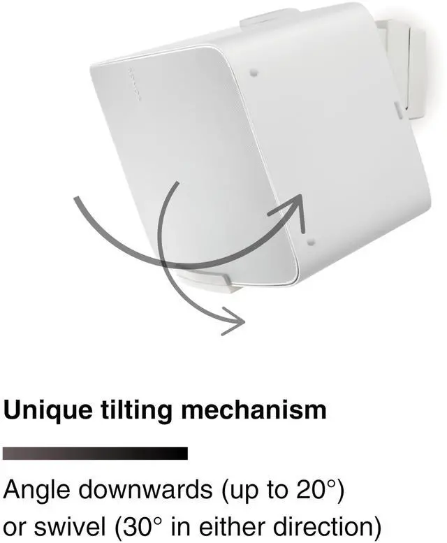 Alt view image 3 of 6 - Wall Mount for Sonos Five - Each (White)