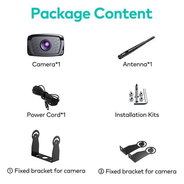 Alt view image 3 of 4 - Upgraded Wireless Backup Camera for 7 Inch Monitor