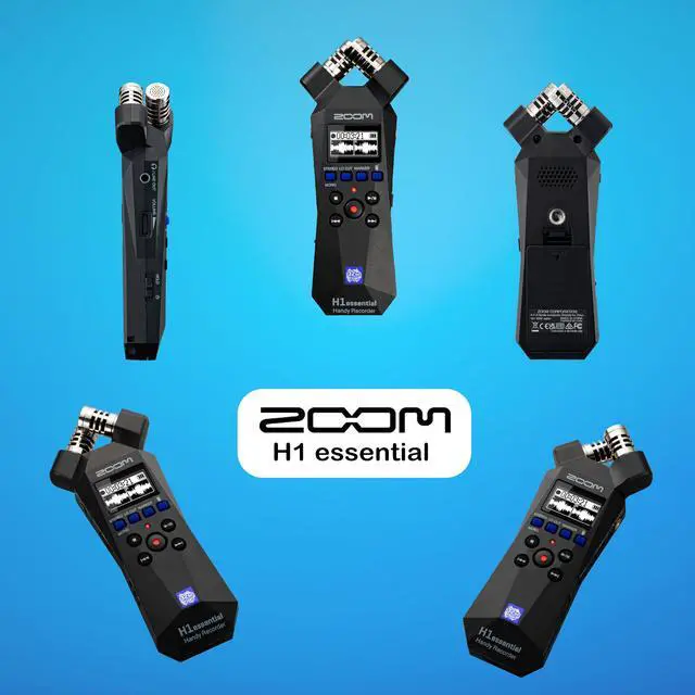 Alt view image 3 of 6 - H1essential Stereo Recorder with 32-Bit Float, USB Microphone, Bundle with Accessory Pack for H1essential, Over-Ear Stereo Headphones, 32GB microSD Card