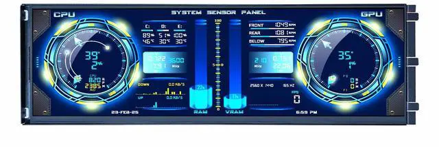 Main image of 14.5 Inch Touch Monitor for Y70 Computer Case 2560x720 IPS Stretched Bar LCD for DIY PC Case GPU CPU Data Monitoring Secondary Display