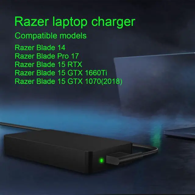 Alt view image 4 of 6 - Compatible with 230W Razer Blade Charger,Razer Blade 14 RTX3060 RTX3070 RTX3080,17 RTX2060 RTX2070 RTX2080,15 Model GTX1060 GTX1070 RTX AC Adapter Power Supply,lex 4 1480 (230W)