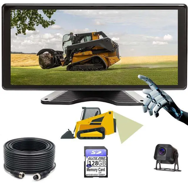Main image of 10.1" 1080P AHD Wired Reverse Rear View Backup Camera System,IP69K Waterproof Night Vision, Vibration-Proof 10G for Tractor/Truck/Excavator/Caravan/Skid Steer/Heavy Equipment RV101