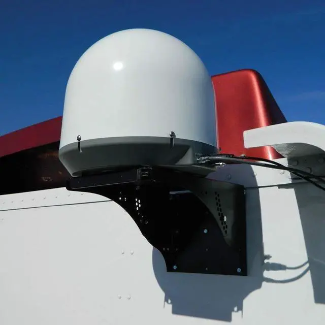 Alt view image 4 of 5 - MT-SM10 Semi Truck Satellite Antenna Rear Cab Mount (Truck Satellite Dish Mount, Black)