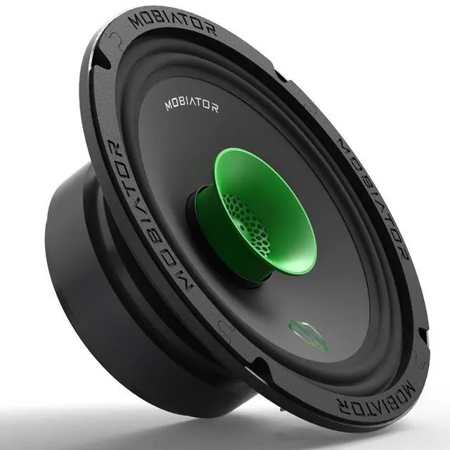 Alt view image 2 of 6 - MB-M65T 6.5" 2-Way Pro Audio Midrange Coaxial Speakers, 360W Max, 4-Ohm, 1.5" Voice Coil, with Built-in Bullet Tweeters, Easy to Install in Cars/Trucks/Doors (Pair)