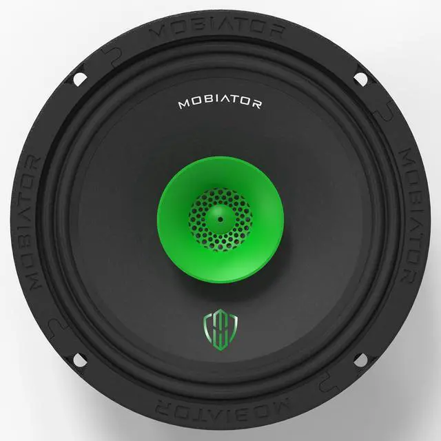 Alt view image 3 of 6 - MB-M65T 6.5" 2-Way Pro Audio Midrange Coaxial Speakers, 360W Max, 4-Ohm, 1.5" Voice Coil, with Built-in Bullet Tweeters, Easy to Install in Cars/Trucks/Doors (Pair)