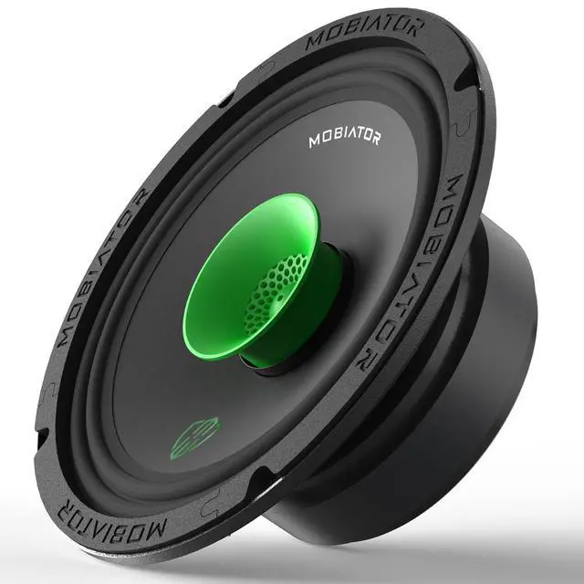 Alt view image 4 of 6 - MB-M65T 6.5" 2-Way Pro Audio Midrange Coaxial Speakers, 360W Max, 4-Ohm, 1.5" Voice Coil, with Built-in Bullet Tweeters, Easy to Install in Cars/Trucks/Doors (Pair)