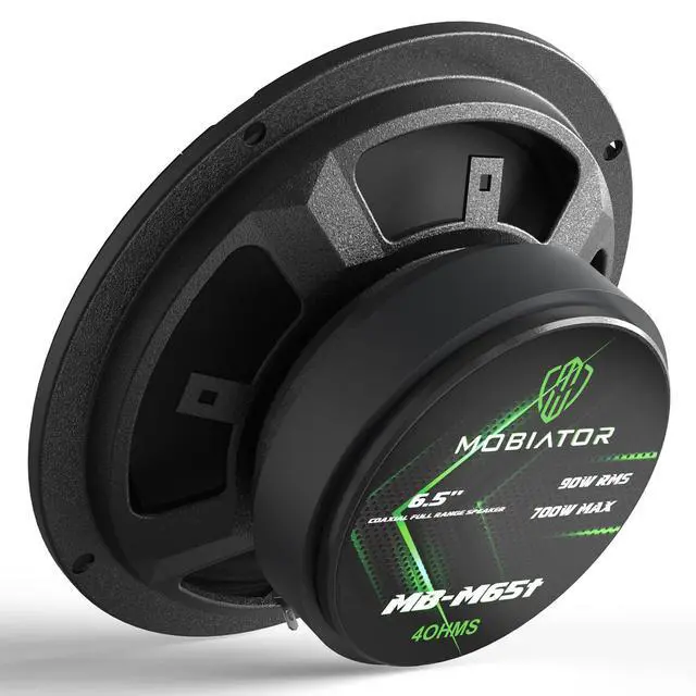 Alt view image 6 of 6 - MB-M65T 6.5" 2-Way Pro Audio Midrange Coaxial Speakers, 360W Max, 4-Ohm, 1.5" Voice Coil, with Built-in Bullet Tweeters, Easy to Install in Cars/Trucks/Doors (Pair)