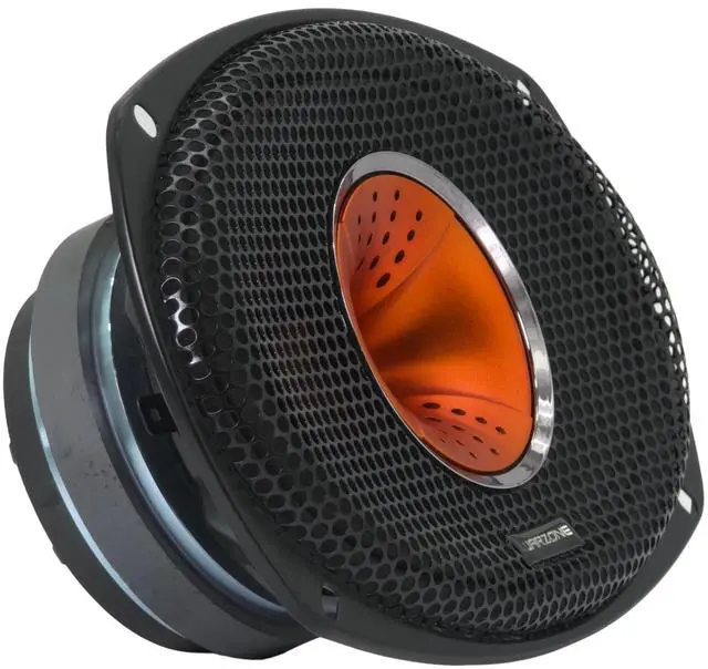 Main image of WZ69Si 6x9-Inch Mid-Range + Driver Speaker, 1200W Max, 4 Ohms, 30oz Magnet, Black Steel Basket with Aluminum Dome Tweeter for Car Audio (Single)