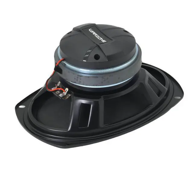 Alt view image 4 of 6 - WZ69Si 6x9-Inch Mid-Range + Driver Speaker, 1200W Max, 4 Ohms, 30oz Magnet, Black Steel Basket with Aluminum Dome Tweeter for Car Audio (Single)