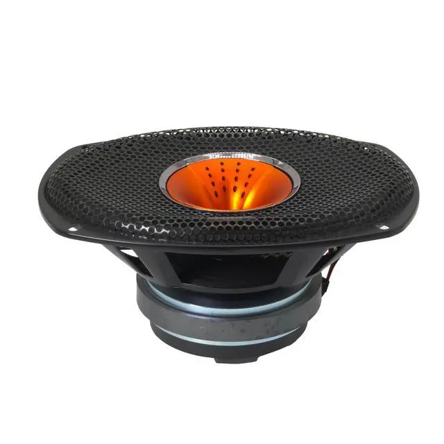 Alt view image 5 of 6 - WZ69Si 6x9-Inch Mid-Range + Driver Speaker, 1200W Max, 4 Ohms, 30oz Magnet, Black Steel Basket with Aluminum Dome Tweeter for Car Audio (Single)