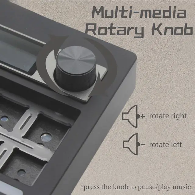 Alt view image 4 of 6 - GMK87 TKL Mechanical Keyboard Kit Tri-Mode for 3/5pin Switches,85 Keys+Rotary Knob+TFT-LCD Screen Hotswap PCB Gasket Mounted,VIA Programmable DIY Keyboard Kit (Black)
