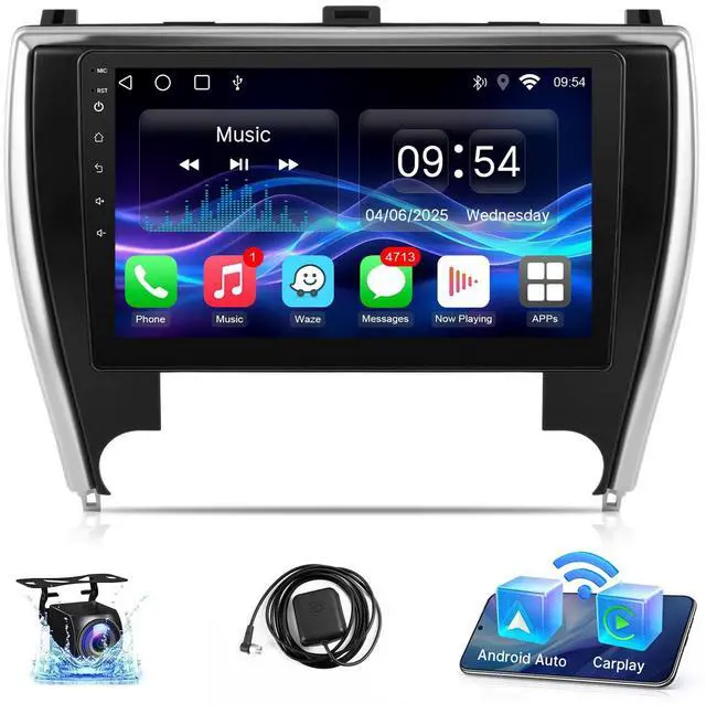 Main image of CarPlay for Toyota Camry 2015 2016 2017 with Carplay Android Auto, 10.1'' Touchscreen for Honda Civic GPS Navigation/Bluetooth/WiFi/Rear Camera/FM/Mirrorlink/Split Screen/SWC 2+32G
