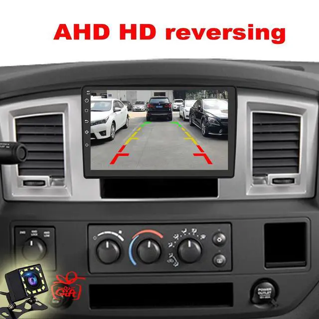 Alt view image 4 of 6 - QLED 8 Core Radio Upgrade for Dodge RAM 2006 2007 2008 Touch Screen Stereo Carplay Android Auto Ready Free Camera