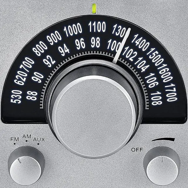 Alt view image 2 of 6 - WR-15SR AM/FM Table Top Wooden Radio Silver