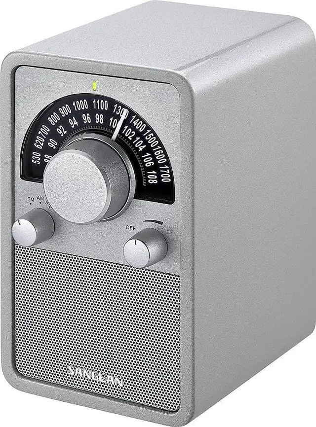 Alt view image 3 of 6 - WR-15SR AM/FM Table Top Wooden Radio Silver