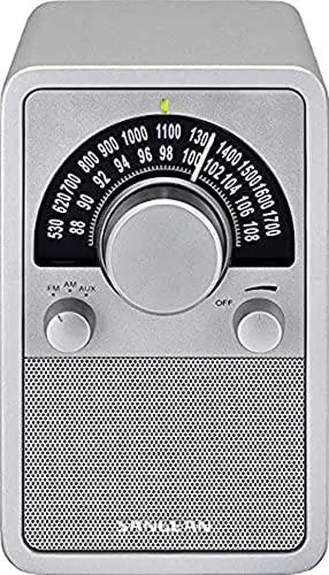Alt view image 6 of 6 - WR-15SR AM/FM Table Top Wooden Radio Silver