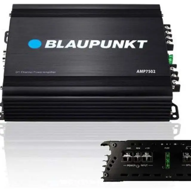 Alt view image 3 of 3 - AMP-7502PRO 750W 2-Channel Amplifier Class AB - Compact Slim Design, Full Range, Crossover, Gain Adjustable