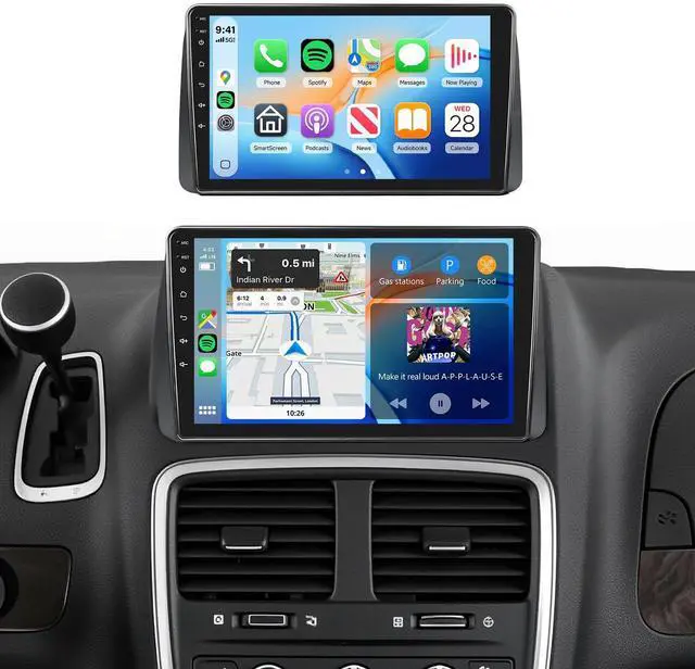 Main image of 4G+64B for Dodge Grand Caravan 2011-2020/ Chrysler Town&Country 2011-2016/ Grand Voyager 2011-2015 Car Stereo Radio 9 IPS Touchscreen Wireless Carplay/Android Auto Android 15 WiFi GPS Camera