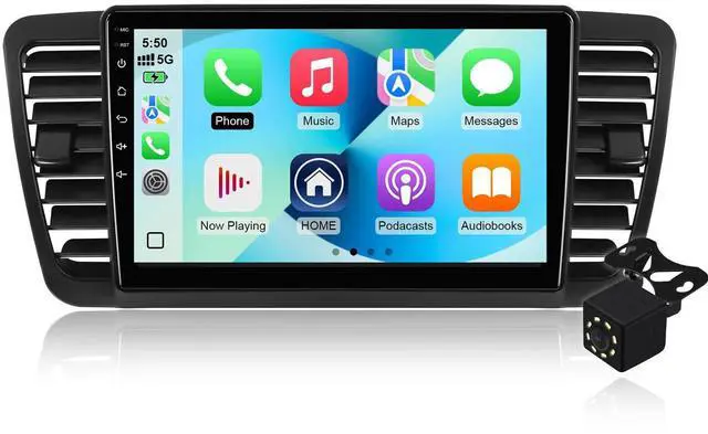 Main image of 4 Core 64G Android 14 Double Din Car Stereo for Subaru Legacy Outback 2005-2009 with 9 Inch Touchscreen Radio Built-in Wireless Carplay/Android Auto/Bluetooth/AUX/Steering Wheel Controls/Backup Camera