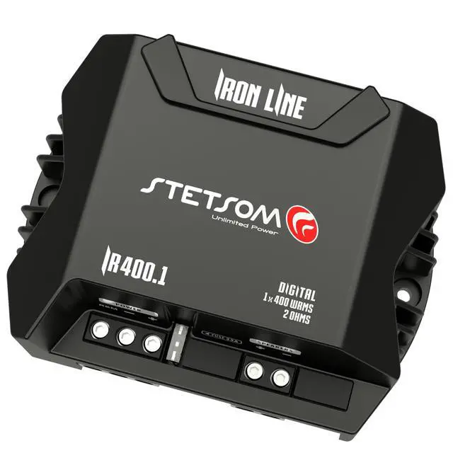 Alt view image 2 of 6 - IR 400.1 2 Ohms Compact Digital Mono Amplifier, Iron LINE, 400 Watts RMS 400x1, 2 Stable, Monoblock Digital Car Audio Amp TS, Full-Range Sound Quality, Crossover