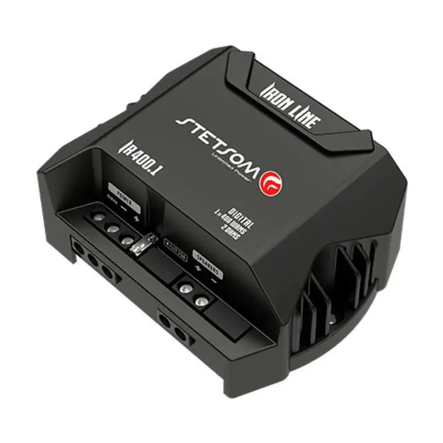 Alt view image 3 of 6 - IR 400.1 2 Ohms Compact Digital Mono Amplifier, Iron LINE, 400 Watts RMS 400x1, 2 Stable, Monoblock Digital Car Audio Amp TS, Full-Range Sound Quality, Crossover