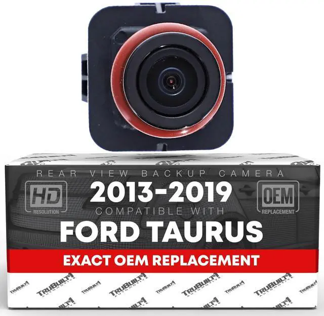 Main image of Rear View Backup Camera - Compatible with 2012 Ford Focus, 2013-2019 Taurus and Police Interceptor - Reverse Park Assist Camera Replacement - OEM EG1Z19G490A, DG1Z19G490A, 592-224
