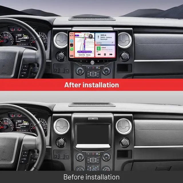 Alt view image 3 of 6 - 10.1" Large Touchscreen Linux Car Stereo - Universal Double Din Android Auto CarPlay Receiver for Fast & Stable Performance,HD 720P Display, BT5.0, Support Backup Camera & Steering Wheel Control
