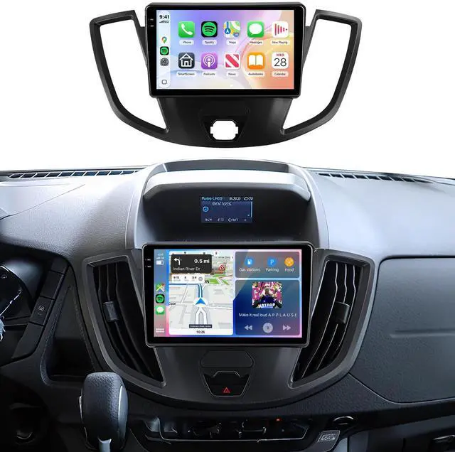 Main image of 5Ghz WiFi for Ford Transit 2013-2019 Car Stereo Radio 9 Inch IPS Touchscreen Wireless Carplay/Android Auto DSP GPS Android 15 FM/RDS SWC Backup Camera
