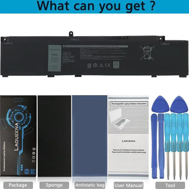 Alt view image 3 of 6 - MV07R Laptop Battery Compatible with Dell G3 15 3500 3590 G5 5500 5505 SE Series Notebook 266J9 0JJRRD 0415CG C9VNH 0PN1VN 0M4GWP