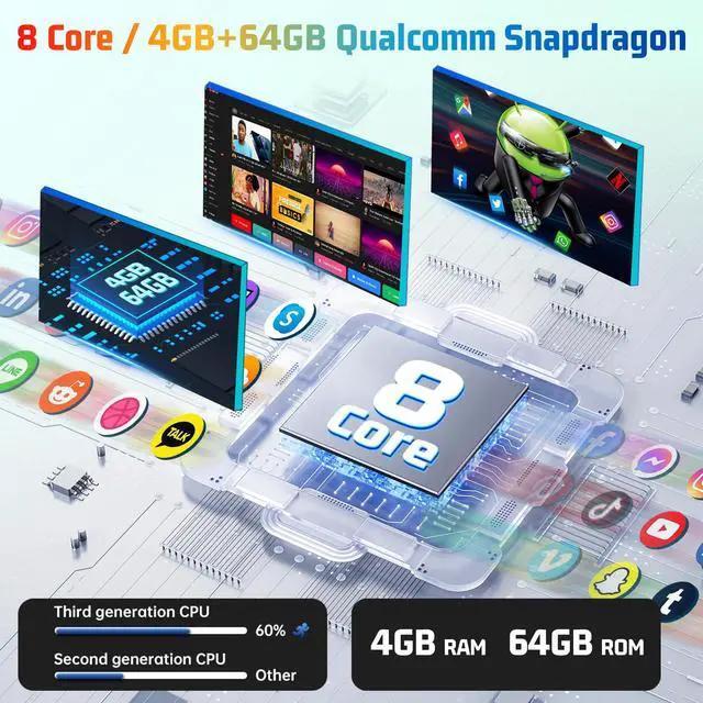 Alt view image 4 of 6 - 8 Core 4+64G Car Radio for Isuzu D-MAX 2015-2018 MU-X 2015-2017 with Wireless Carplay & Android Auto - 9 Inch Android 15 Touchscreen Radio with 5GHz WiFi/DSP/SWC + AHD Rear View Camera