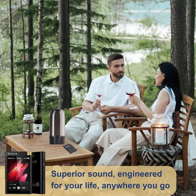 Alt view image 5 of 5 - F28 HiFi Music Player 128GB - Dual ESS9018 DAC, Balanced Output Up to 450mW,Bluetooth LDAC/aptX HD, Expandable to 512GB, 3.5" Touchscreen