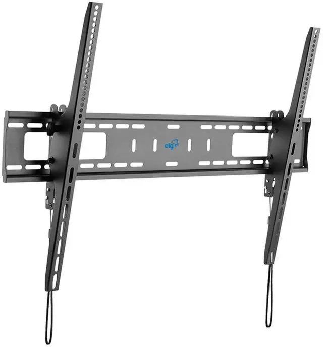 Main image of Tilting TV Wall Mount for 43-120" Screens, 165 lbs, Tilts -10°/+5°, VESA 100x100 to 900x600mm, Wide Wall Plate, Pre-Assembled, Steel, Black