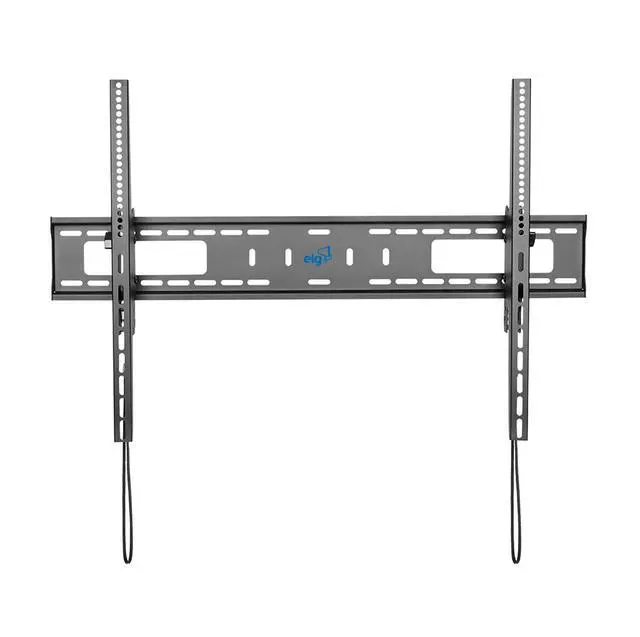 Alt view image 2 of 5 - Tilting TV Wall Mount for 43-120" Screens, 165 lbs, Tilts -10°/+5°, VESA 100x100 to 900x600mm, Wide Wall Plate, Pre-Assembled, Steel, Black