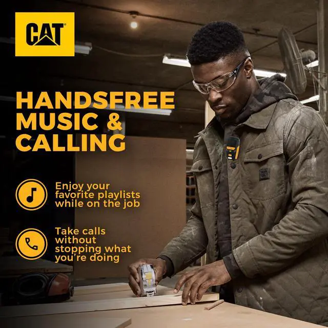 Alt view image 4 of 6 - Wearable Bluetooth Speaker | Clip-On Speaker with Built-in Mic for Jobsite, Construction, Outdoor | Water-Resistant | Hands-Free Calls & Music