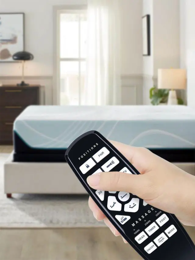 Alt view image 2 of 6 - Replacement RF.27.19.02 for GhostBed Adjustabled Bed Remote Control, Compatible with Okin Adjustabled Bed, for Fromann, for King Luxury Black, for ASONLY